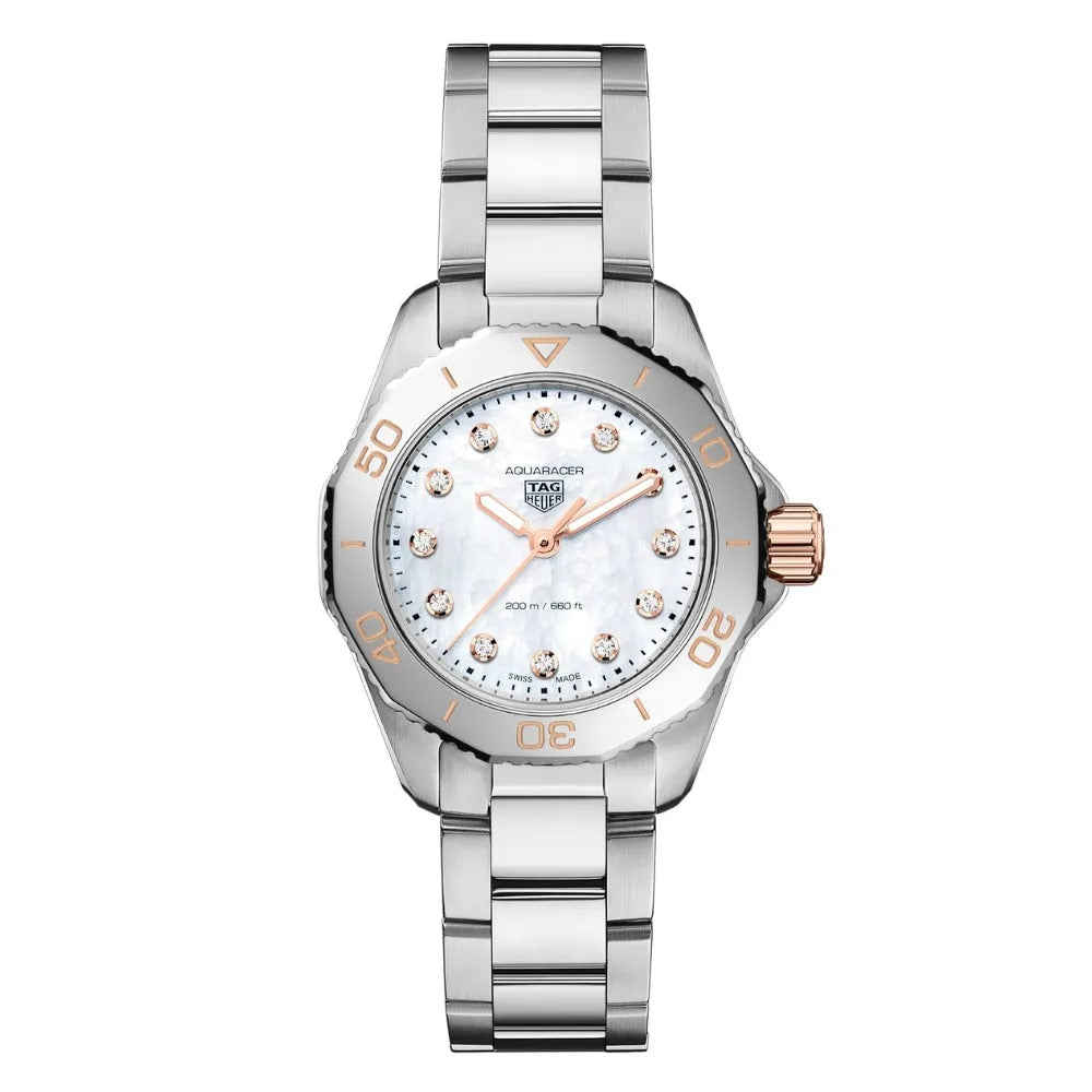 TAG heuer Aquaracer Professional 200 White Mother of Pearl Dial 30mm